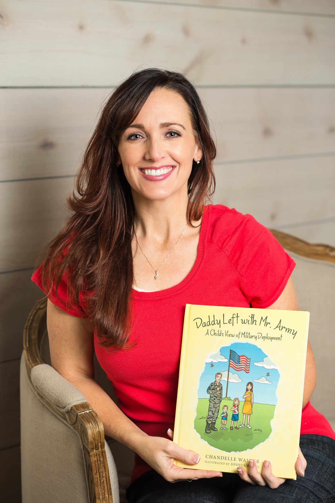 Military Spouse Chandelle Walker, Author of "Daddy Left With Mr. Army."