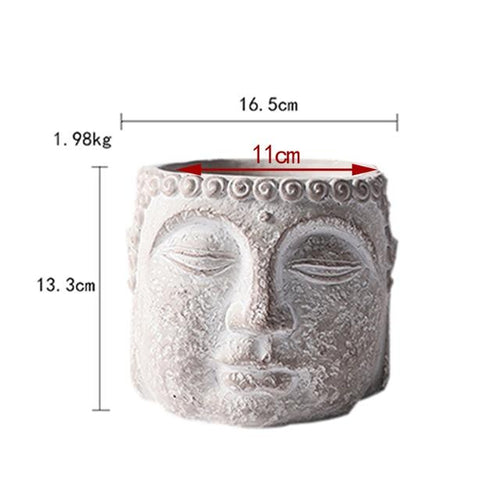 Buddha inspired flowerpot mold