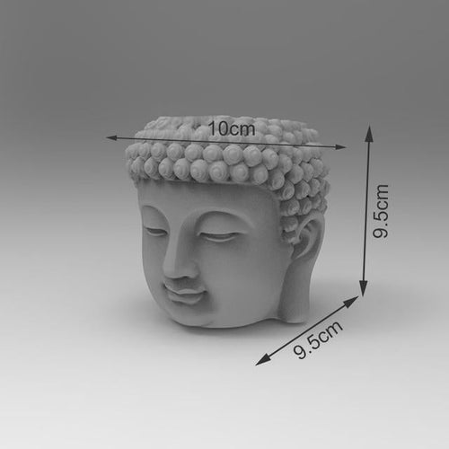 Buddha inspired flowerpot silicone molds