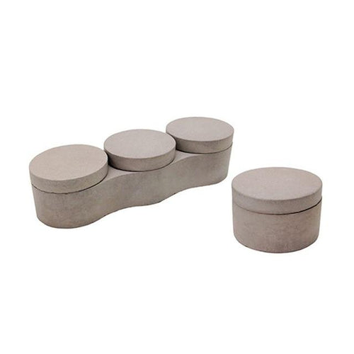Concrete storage box silicone molds