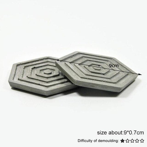 Core design coaster silicone mold