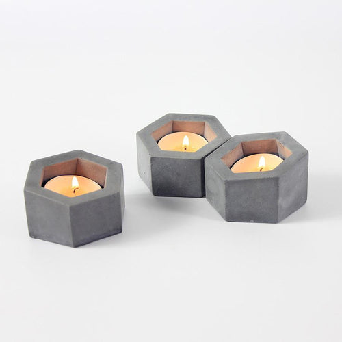 Hexagon Candle Holder Silicone Mold