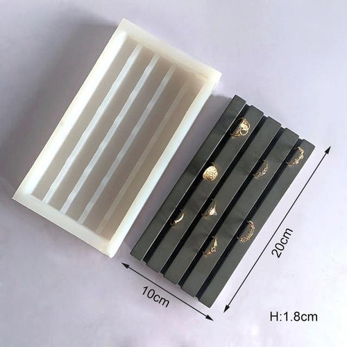 Jewelery tray silicone mold