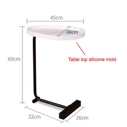 Tabletop silicone mold