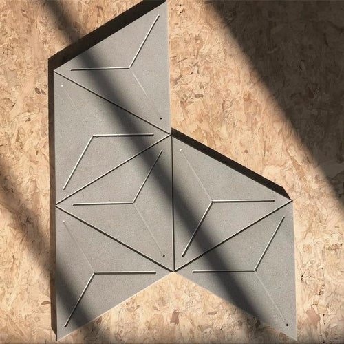 Trio concrete tile mold