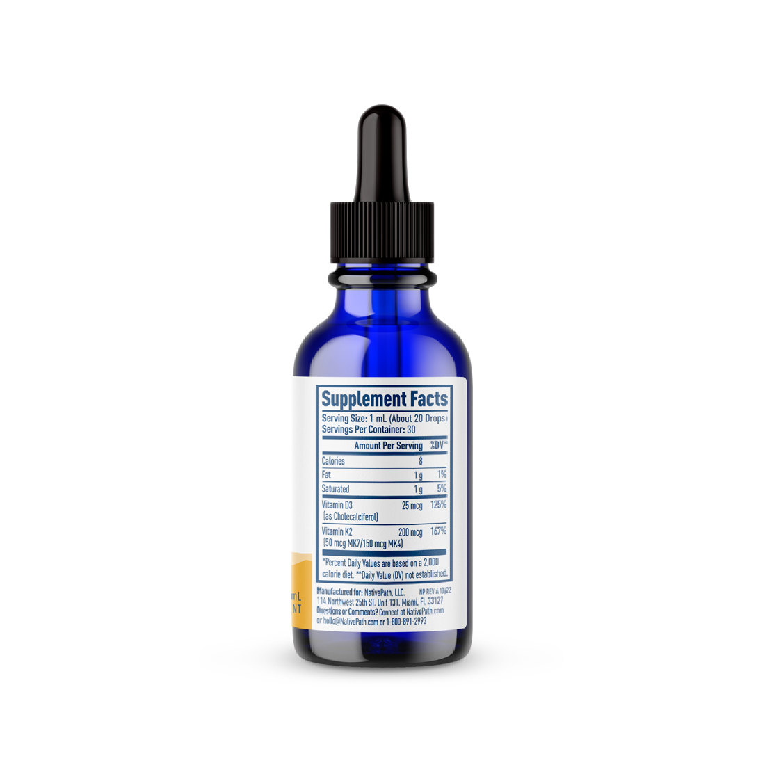 Vitamin D3 + K2 Tincture NativePath