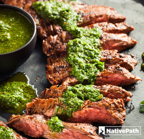 steak with chimichurri