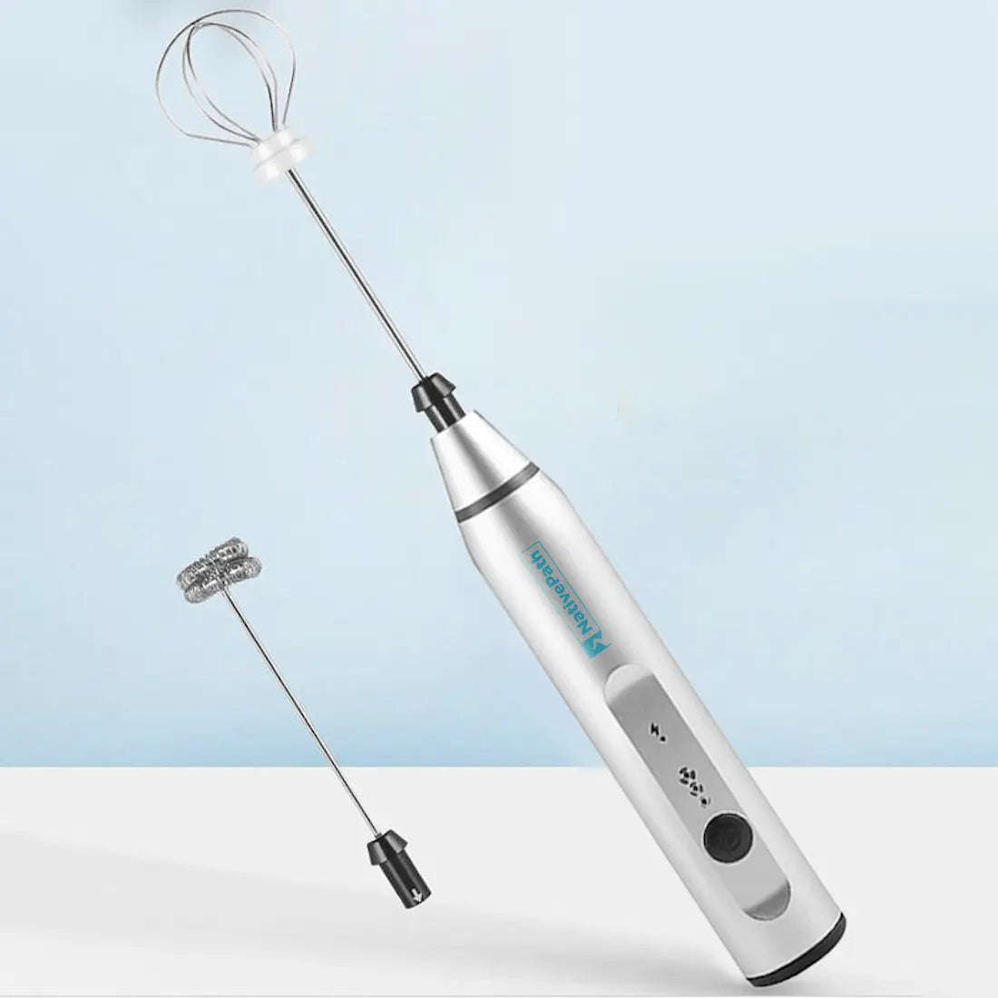 Handheld Milk Frother With Two Heads - USB Rechargeable Battery – Terra  Powders