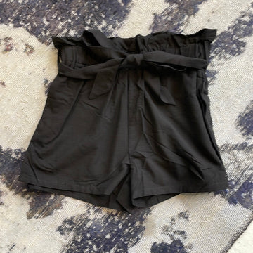 Black Paperbag Shorts