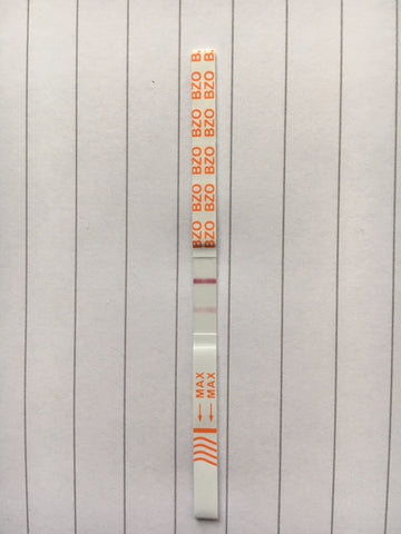 faint line on a drug test strip 