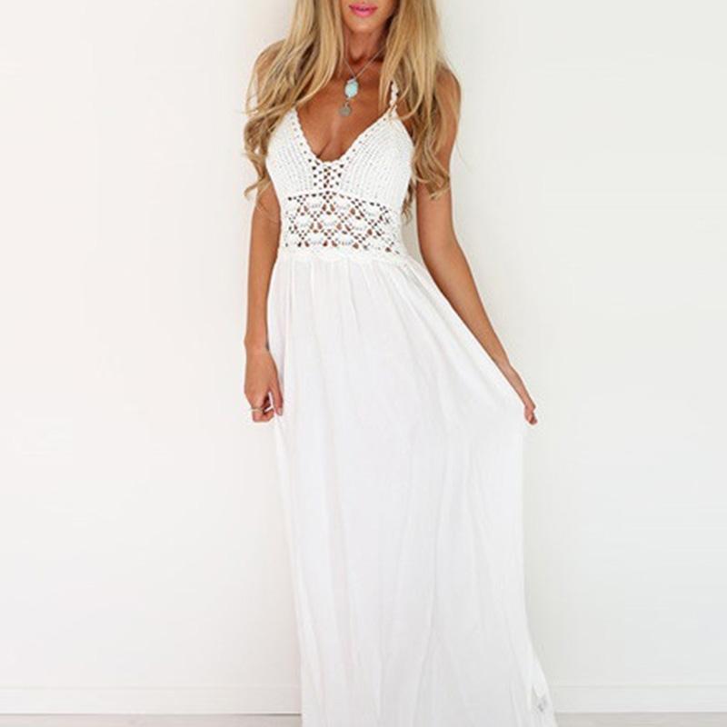 vestido branco longo praiano