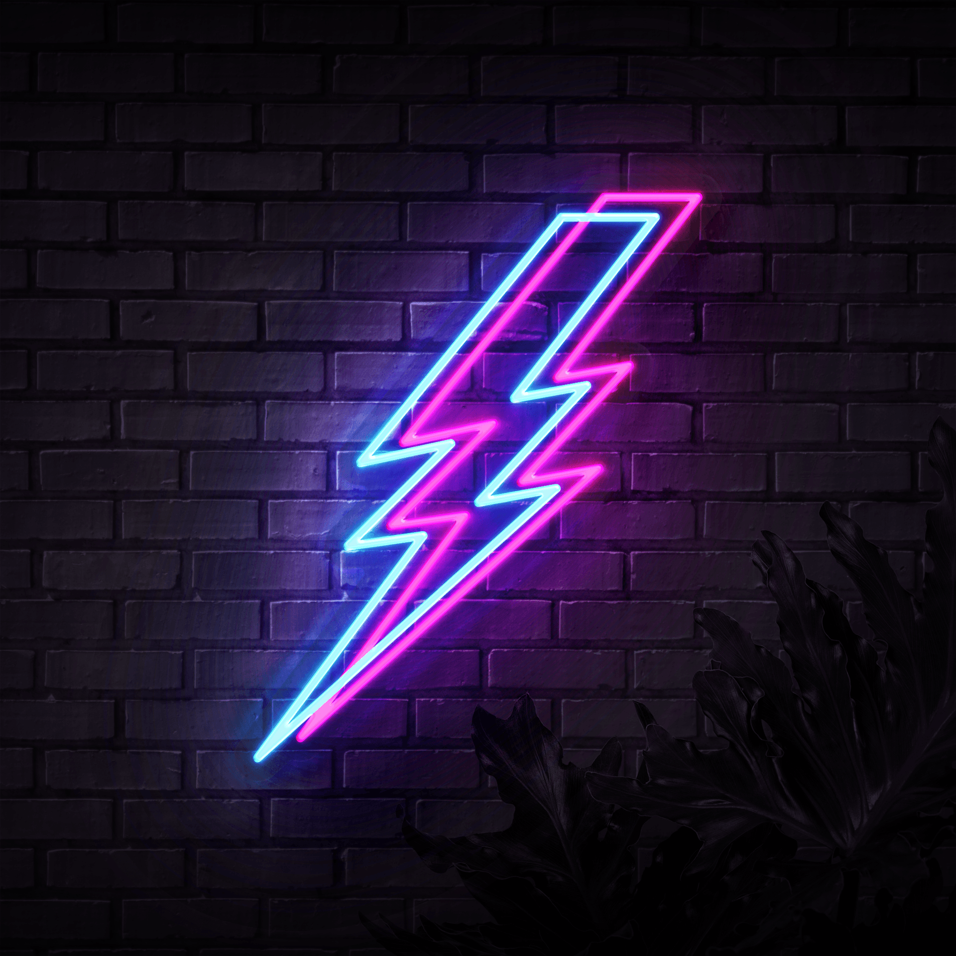 Neon Lightning Bolt | Sketch & Etch AU