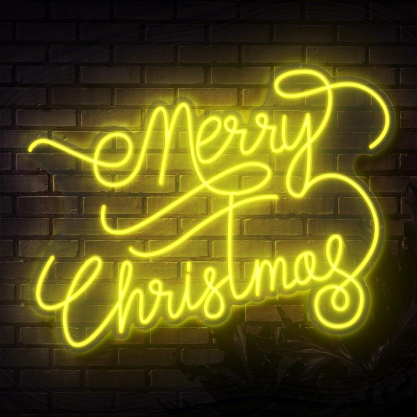 Merry Christmas Neon Sign | Sketch &amp; Etch AU