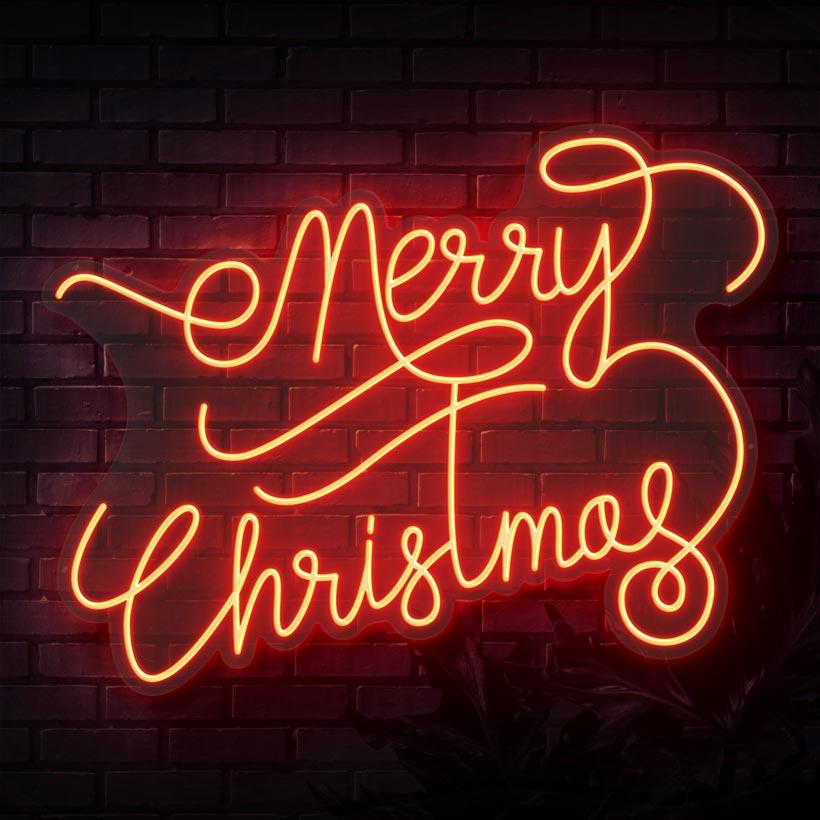 Merry Christmas Neon Sign | Sketch &amp; Etch AU