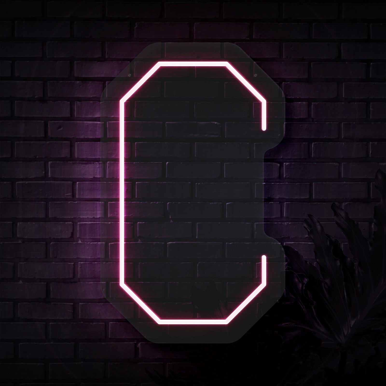 Personalized Initial Letter C Neon Sign | Sketch & Etch AU
