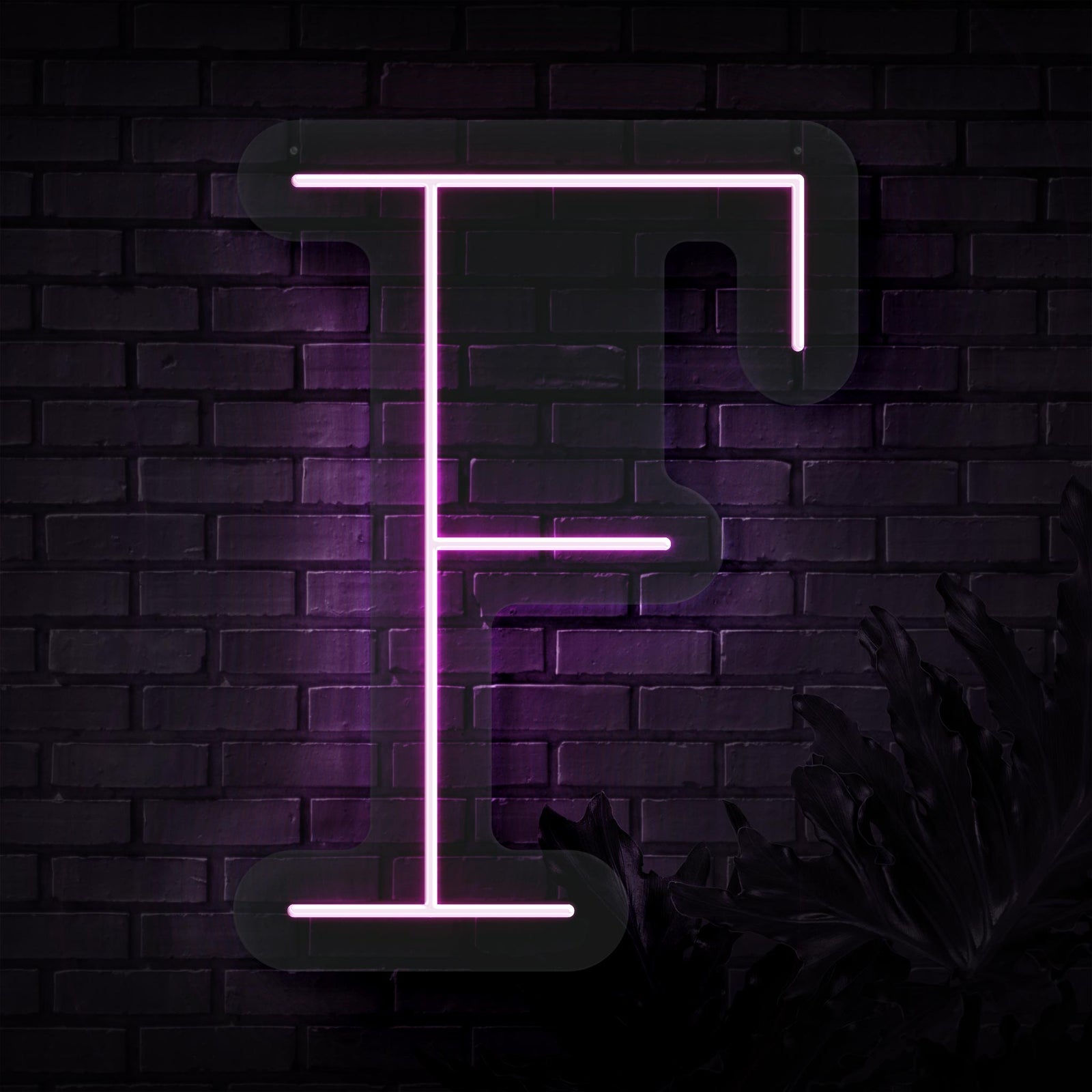 Personalized Initial Letter F Neon Sign | Sketch & Etch AU