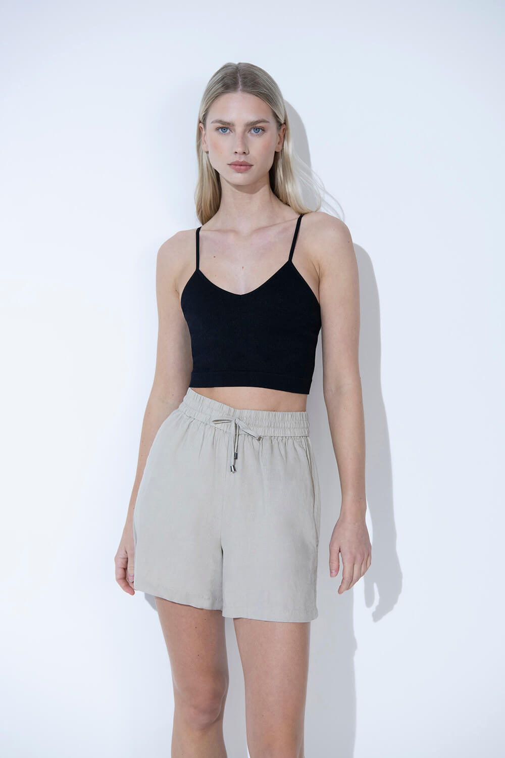 Everyday Linen Shorts - Stone