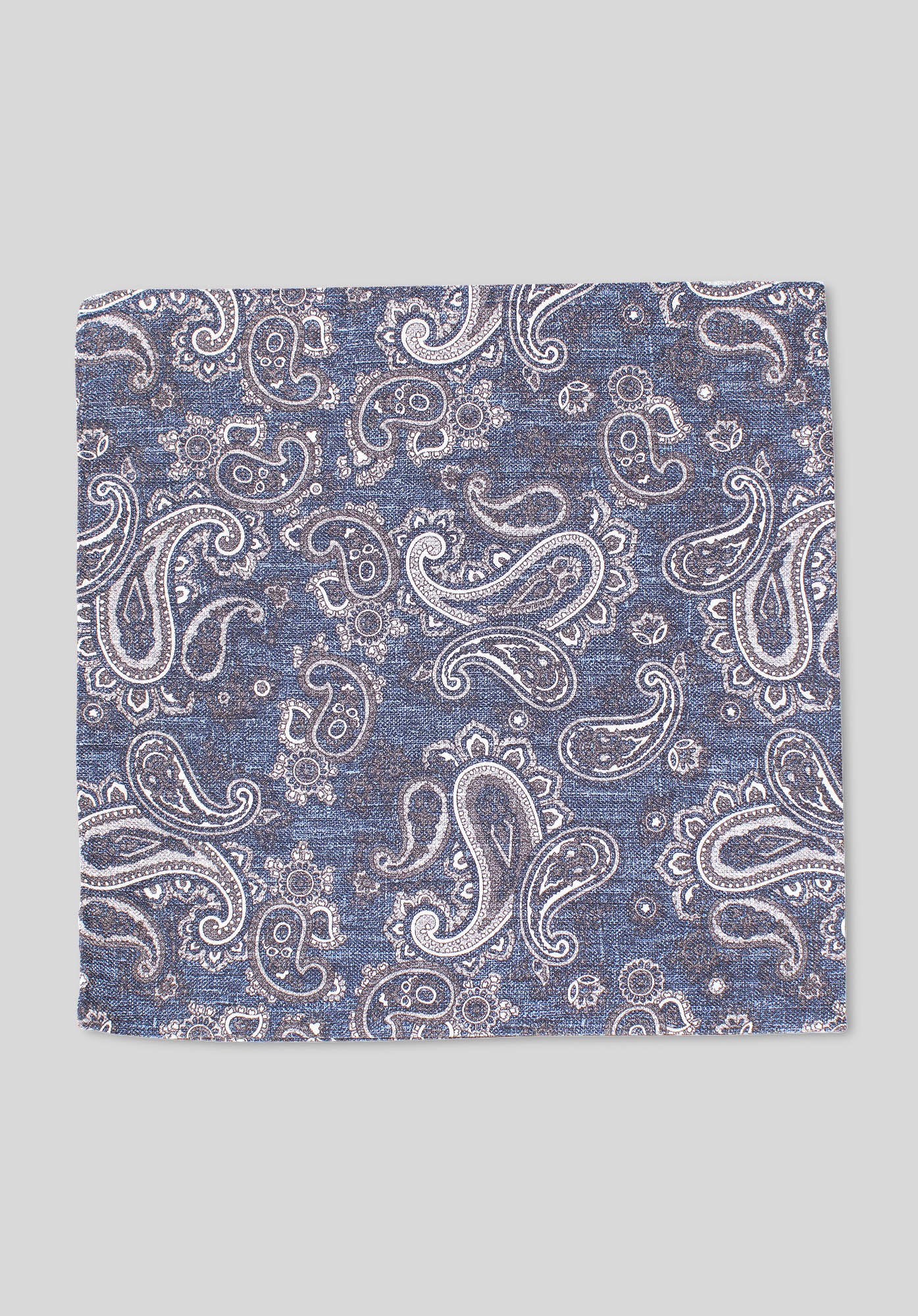 MELANGE PAISLEY POCHETTE - Denim