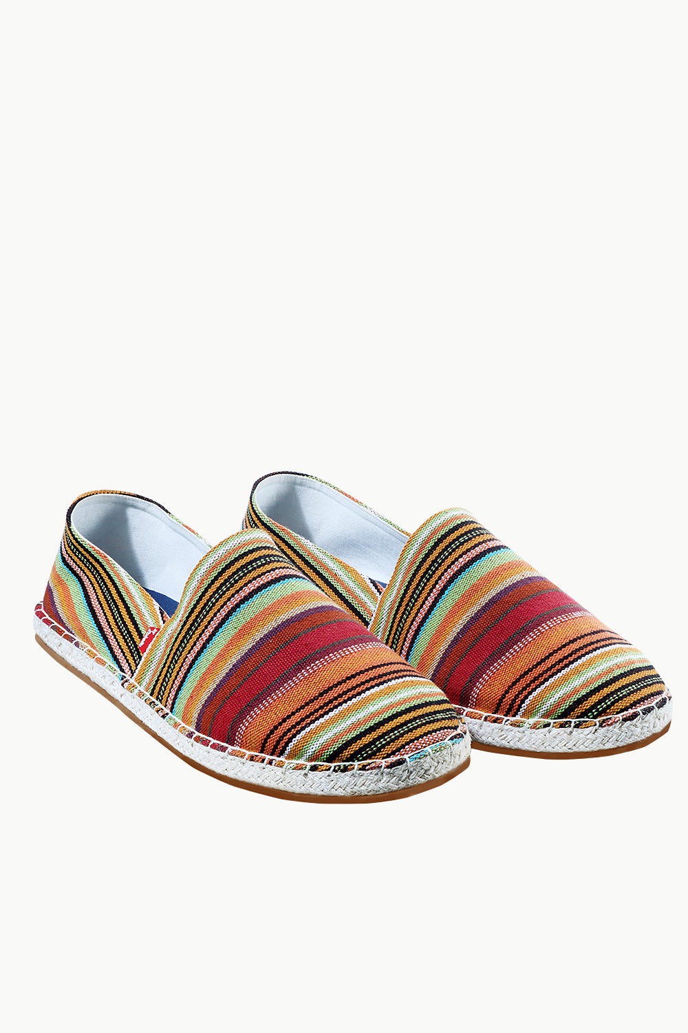 Mens Multi Color Street striped Espadrilles – Zobello