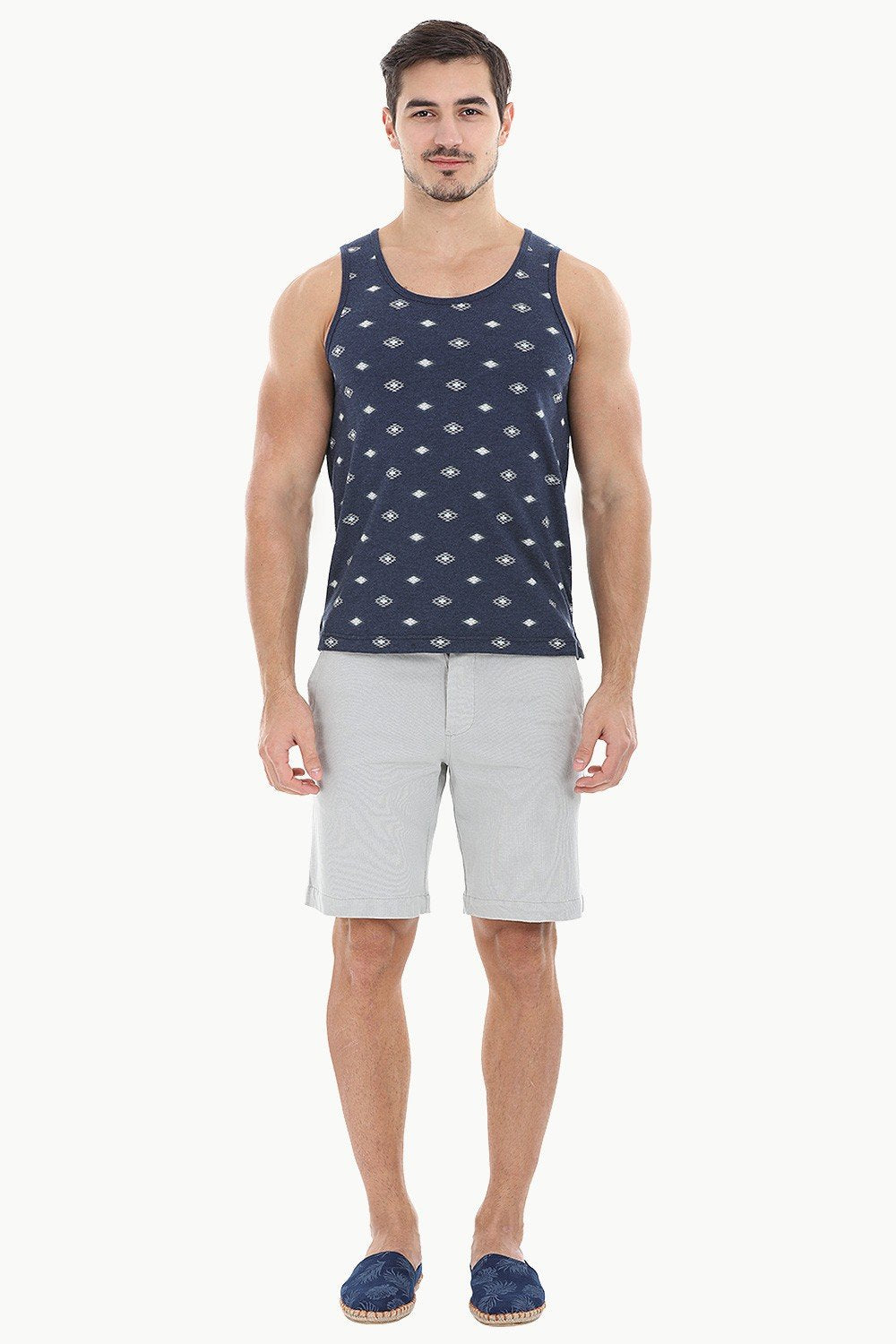 Buy Online Allover Printed Summer Tank for Men at Zobello