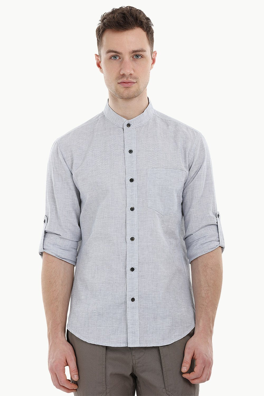 Chinese Collar Shirt Online - Buy Online Men's Chinese Collared Shirts ...