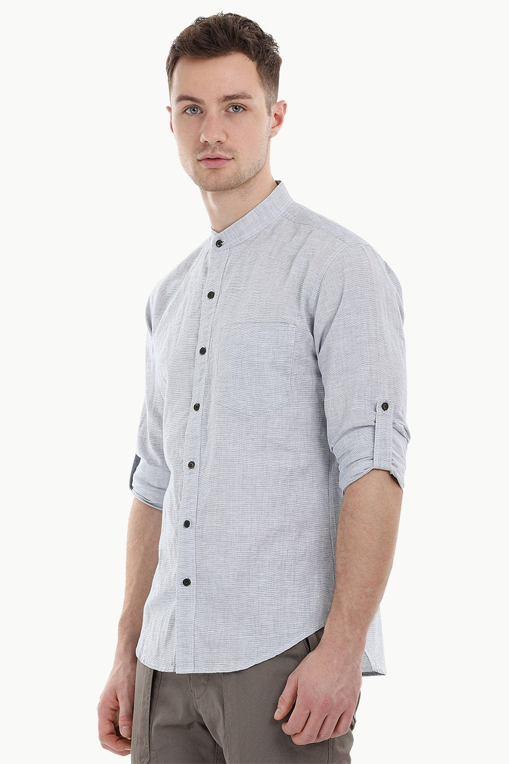 Chinese Collar Shirt Online - Buy Online Men's Chinese Collared Shirts ...