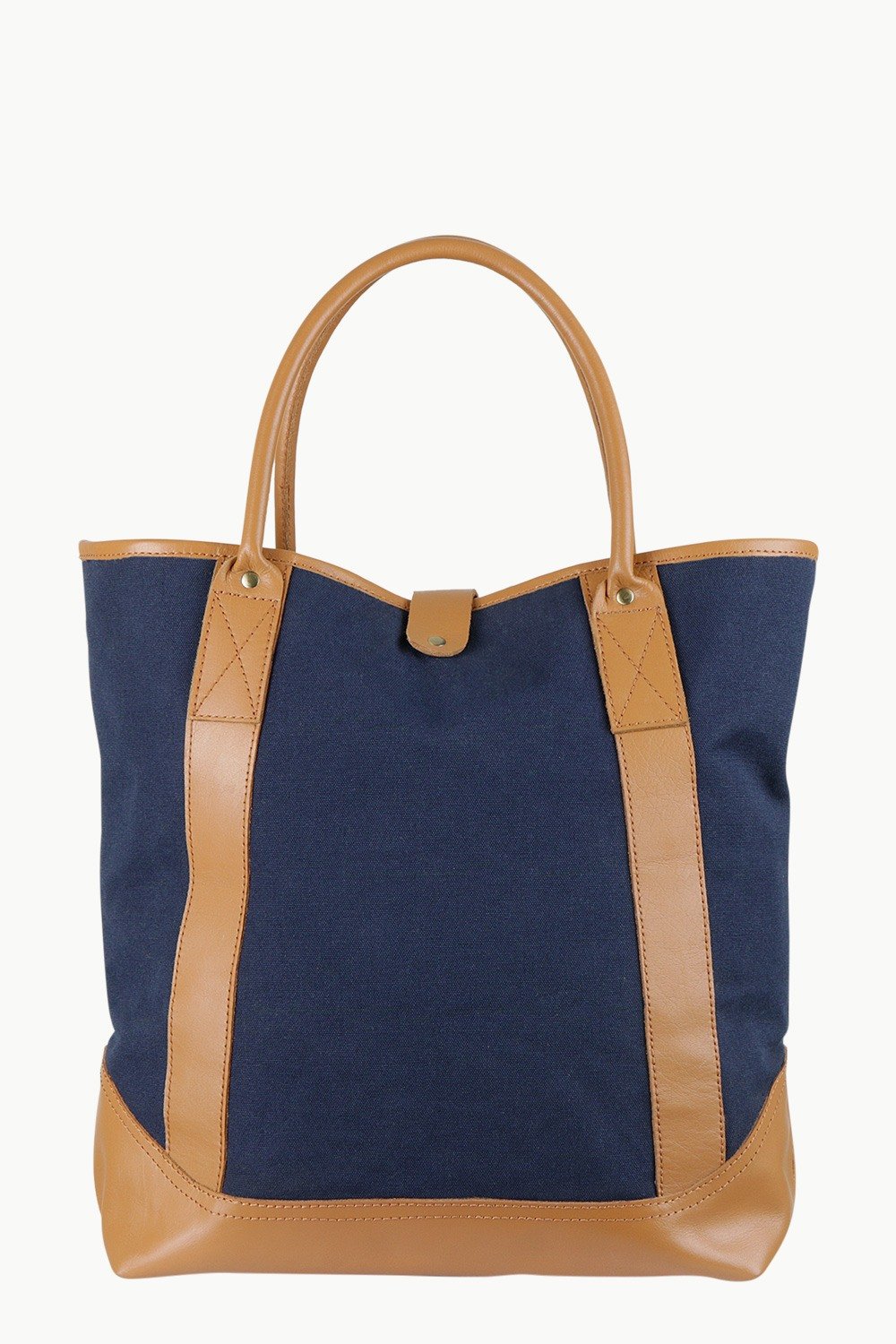 Buy Online Faux Leather Detail Canvas Tote Bags Online in India at Zobello
