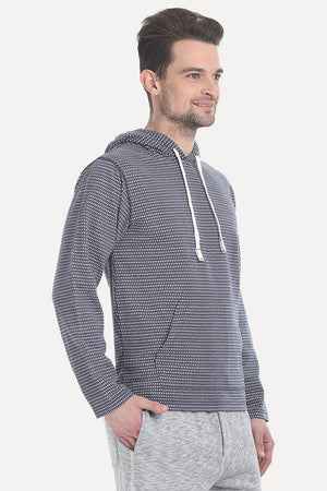 Buy Online White Lightweight Jacquard Baja Hoodie for Men - Zobello