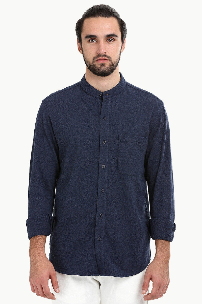 Buy Online Men's Heather Navy Knit Shirt for Men at Zobello