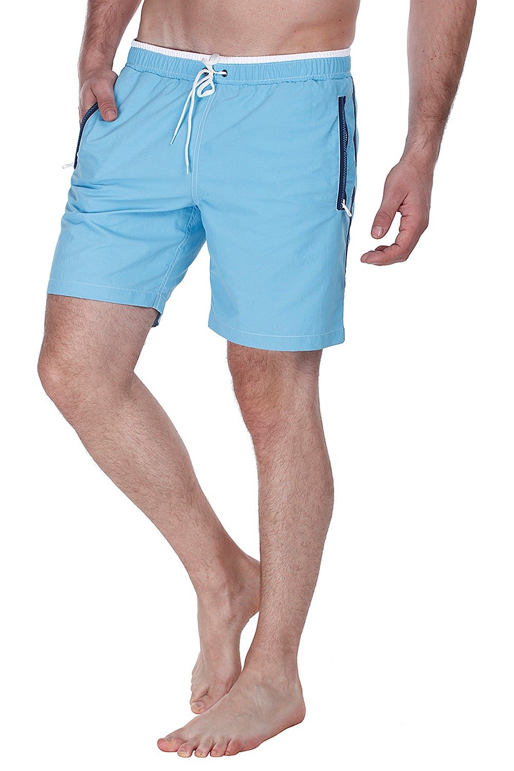 Swim shorts with zipper side pockets – Zobello