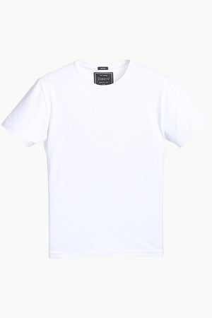 Avail Solid White Round Neck Basic T-Shirt for Men at Zobello