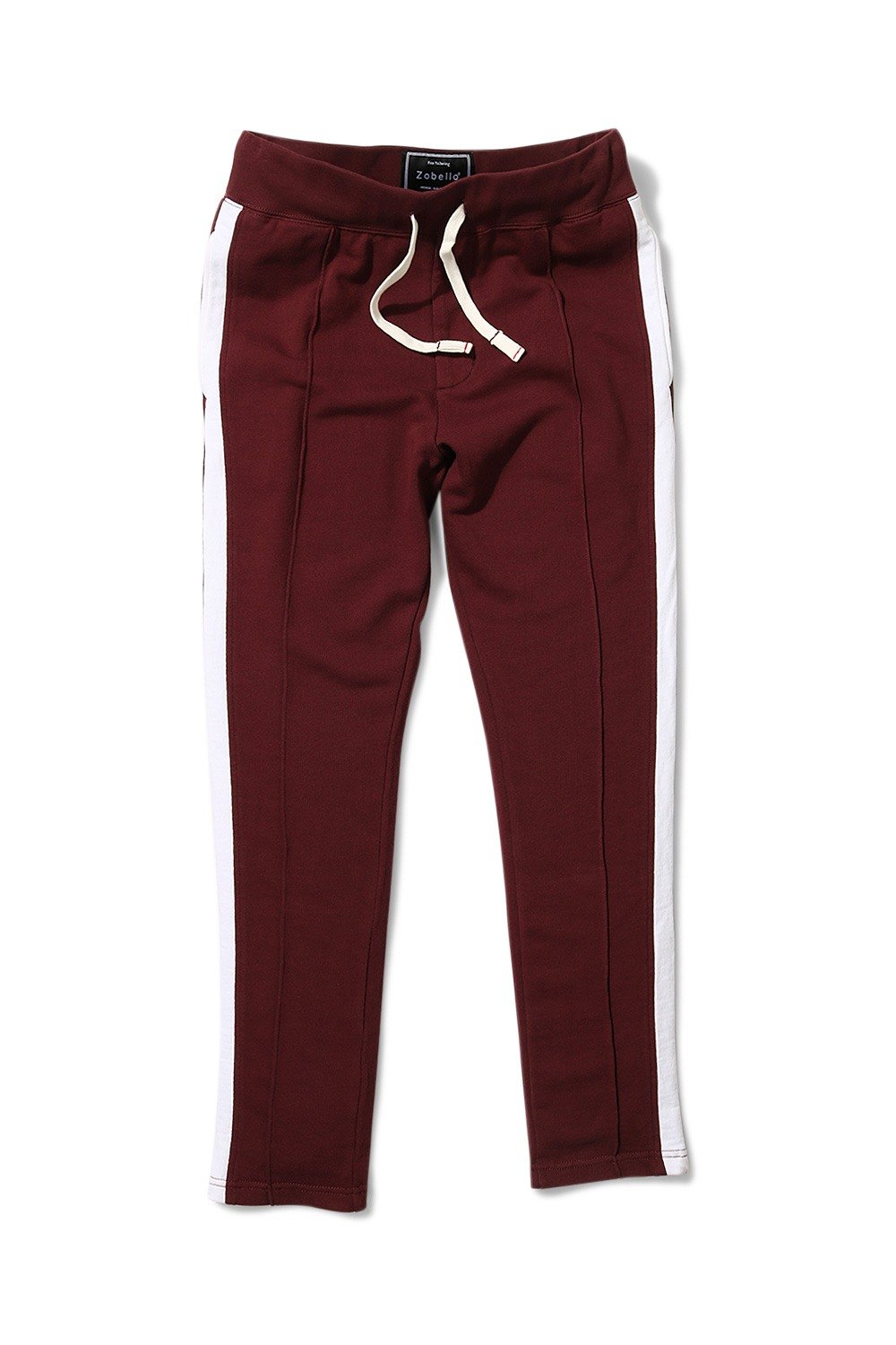 Buy Online Side Colorblock Maroon Sweatpants for Men online at Zobello