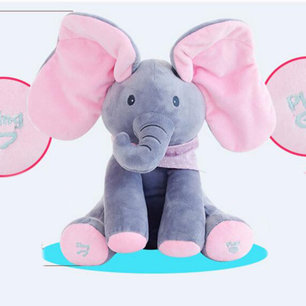 plush peek a boo elephant