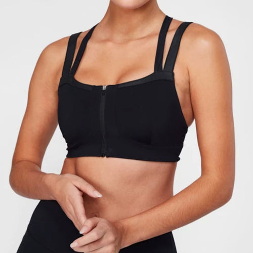 Double Sports Bra | Black