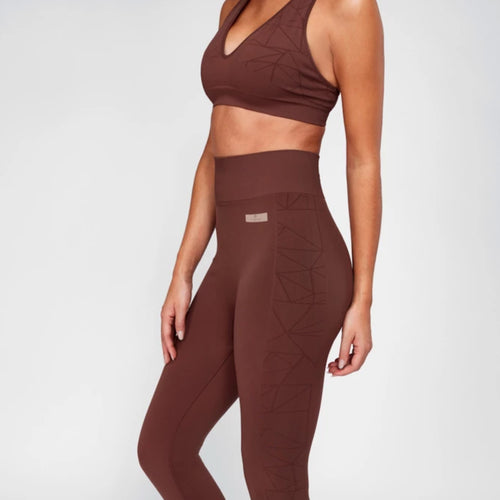 Breathe Sports Bra | Rich Mocha