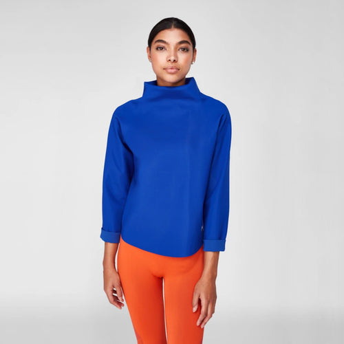 High Neck Sweater | Cobalt Blue