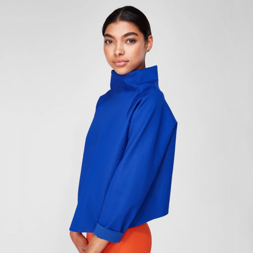 High Neck Sweater | Cobalt Blue