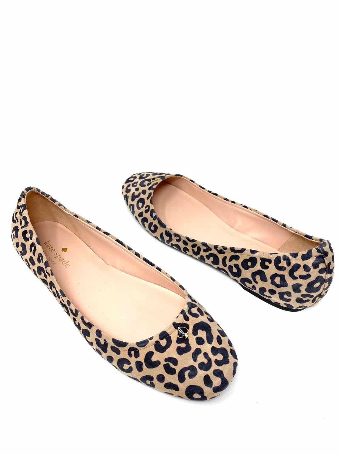 Kate Spade Women's Keaton Tan/black Ballet Suede Animal Print Size 40. -  Article Consignment