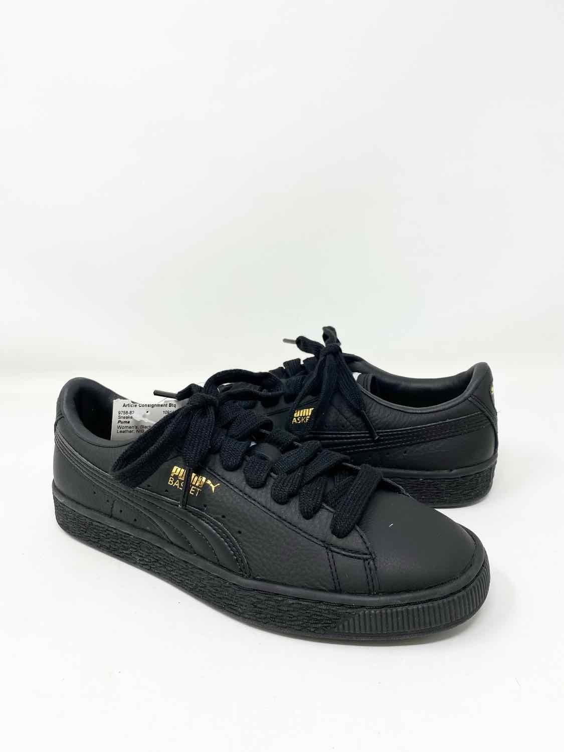 Amazon.com | PUMA Mayze Leather Sneaker, 6, Black | Fashion Sneakers