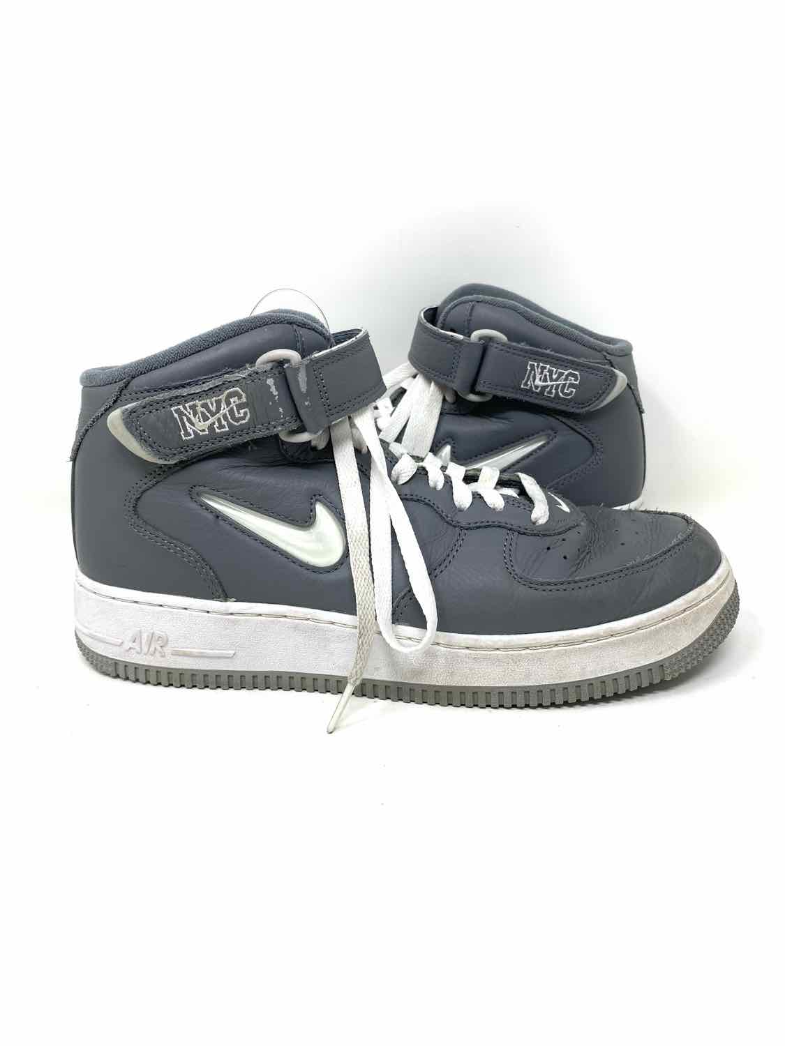 Nike Air Force 1 Mid QS “NYC” Men's Gray/white Size 8.5 Sneakers