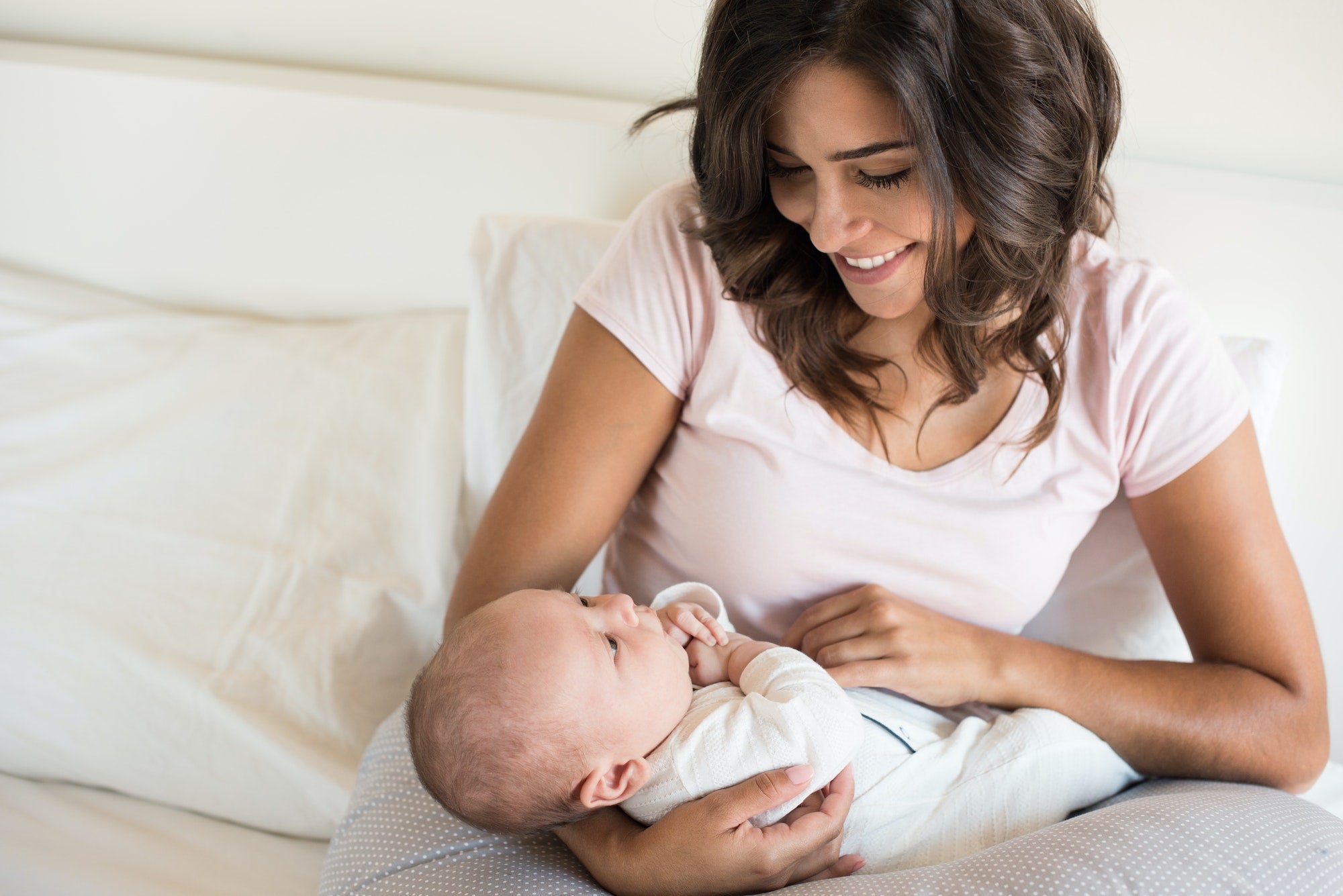 Mother with baby