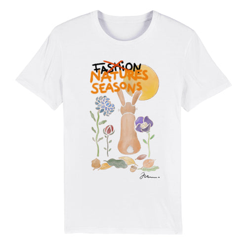 Organic "Seasons" T-shirt // Unisex / Crewneck / Tee / Forest Design / Bunny