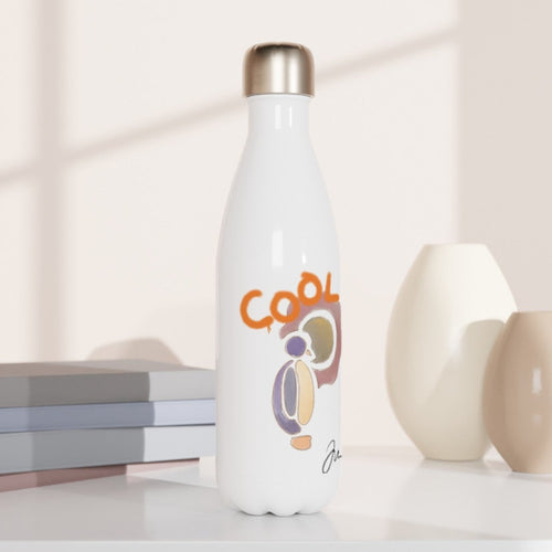 "Cool" Water Bottle // Gym gear / Stainless Steel / Drinking Bottle / Penguin