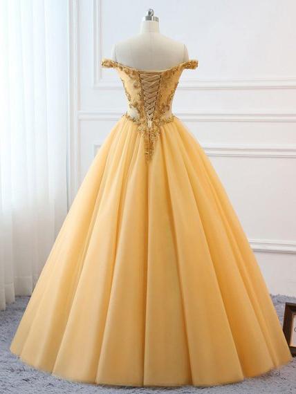 yellow gold gown