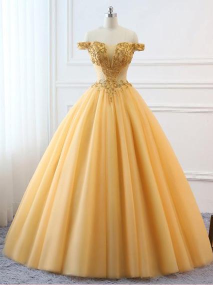 orange and gold prom dresses