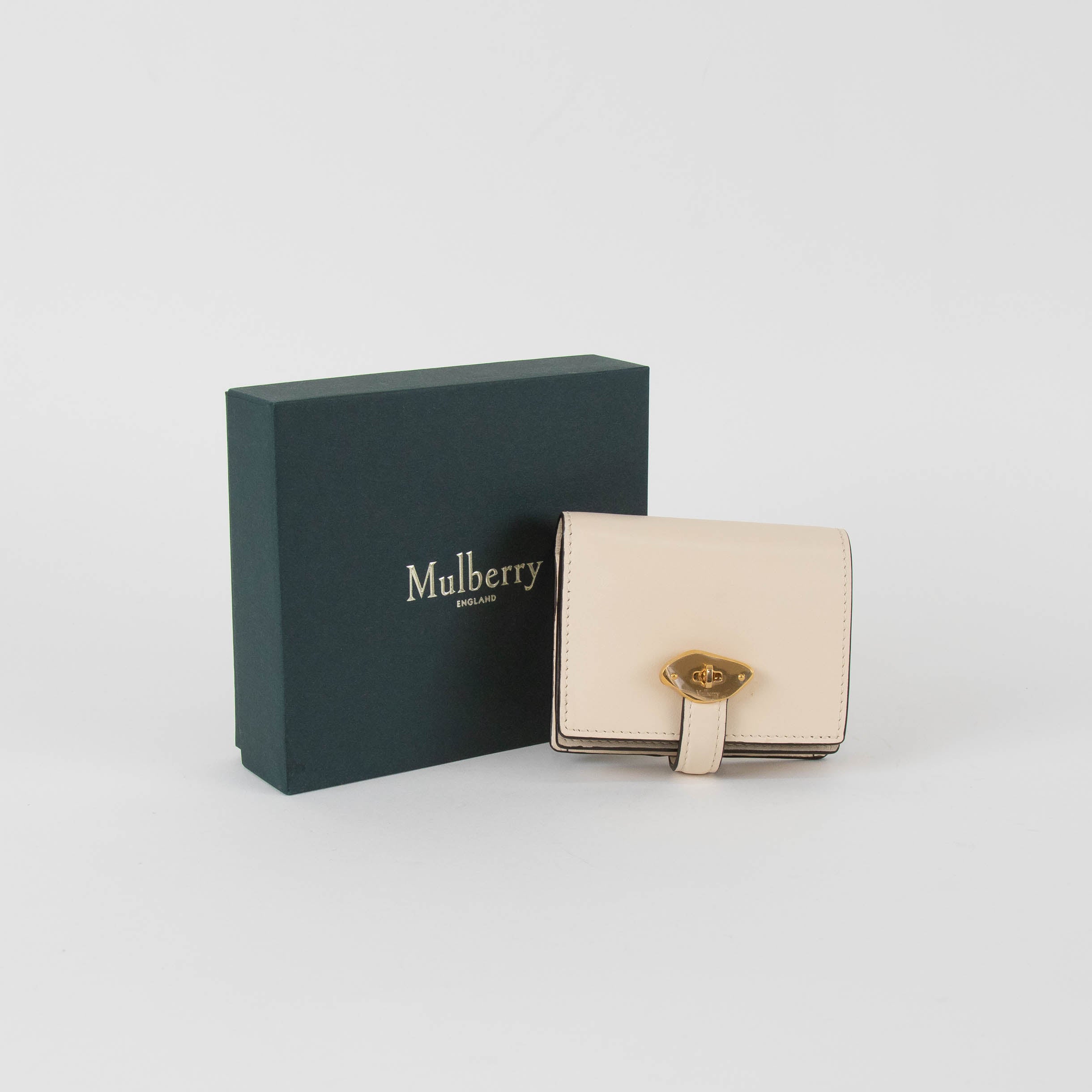 image of Mulberry Cream Lana Compact Wallet