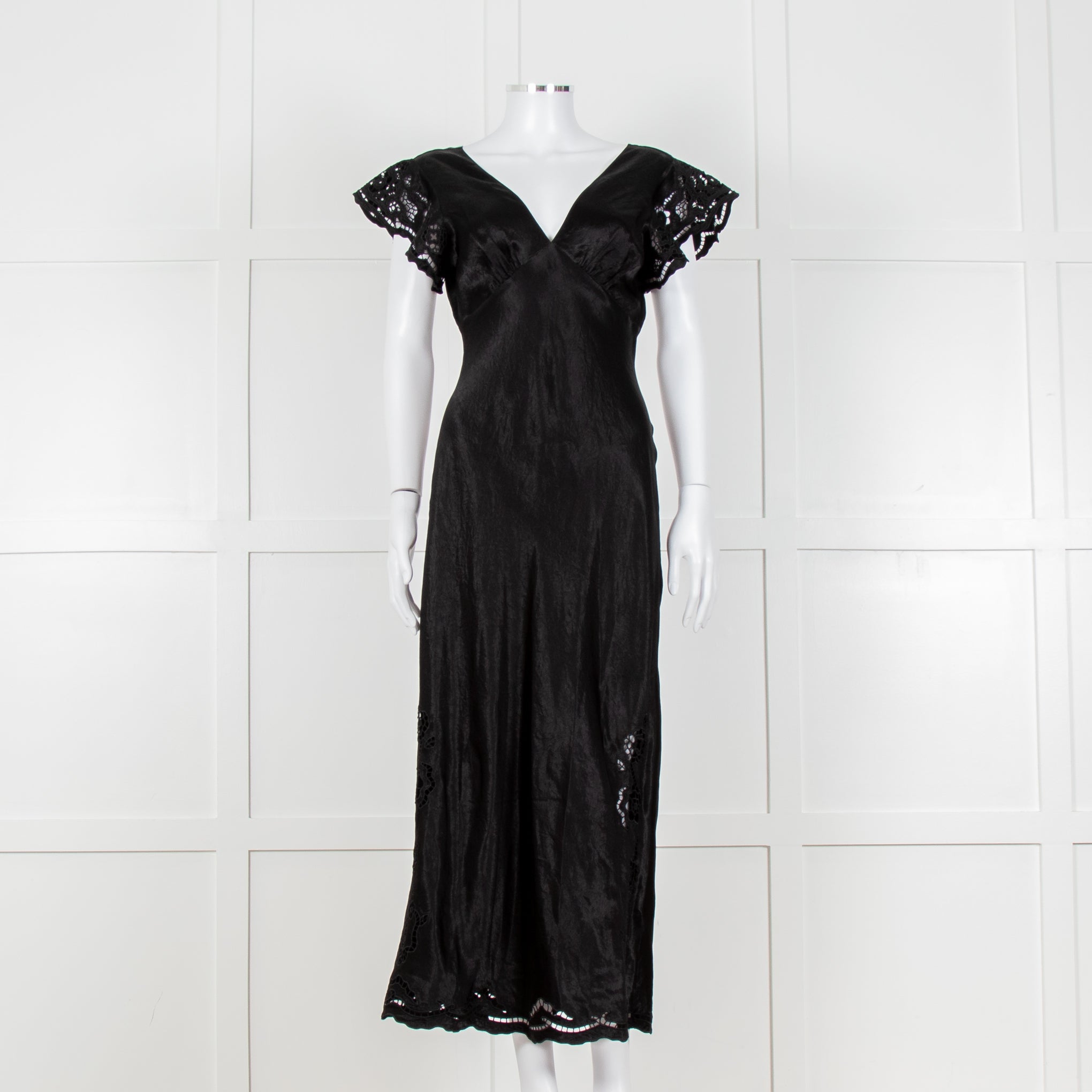image of Rails McKenna Black Eyelet Maxi Dress