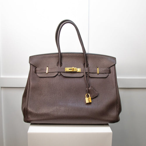 Hermes Brown 40 Fjord Leather Victoria Bag Hermes Visit our online