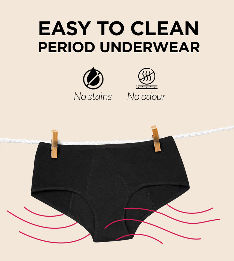 Thong Period Underwear For Women, FSA HSA Approved Feminine Care, Menstrual  Underwear Holds 1 Tampon, Beige, 4X