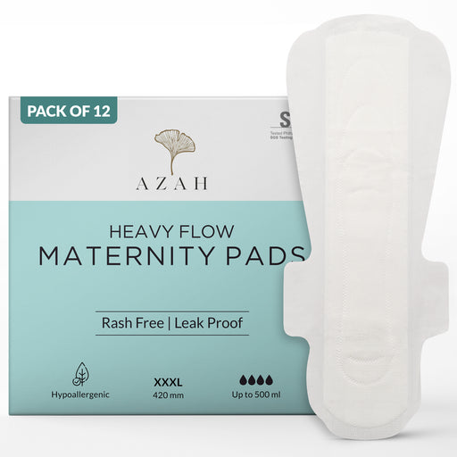 Maternity Pads with Disposable bag (Box of 10, 420 mm, XXXL Size) 